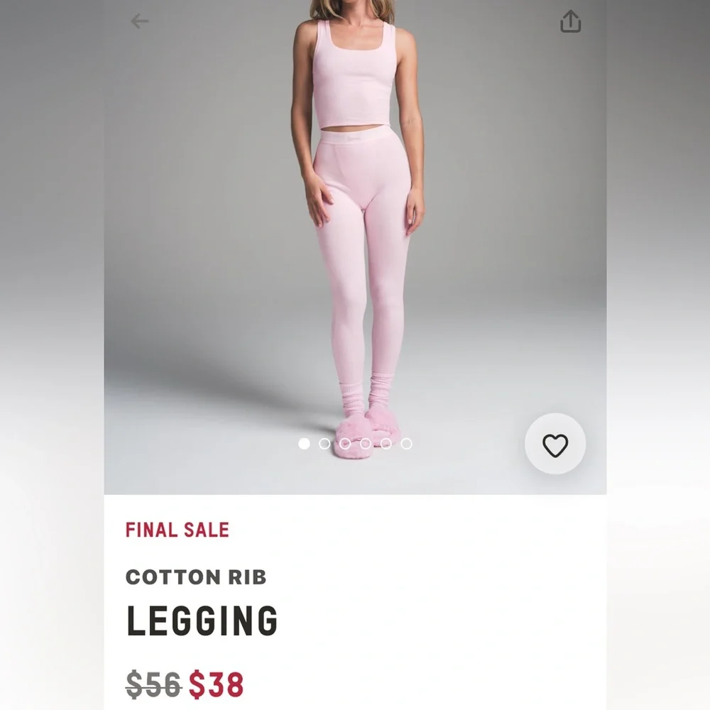 Pink Ribbed Tank Top - Picture 2 of 2